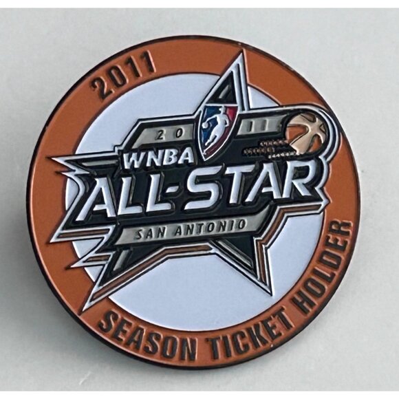 WNBA 2011 All-Star San Antonio Season Ticket Holder Lapel Pin Basketball - Picture 1 of 3